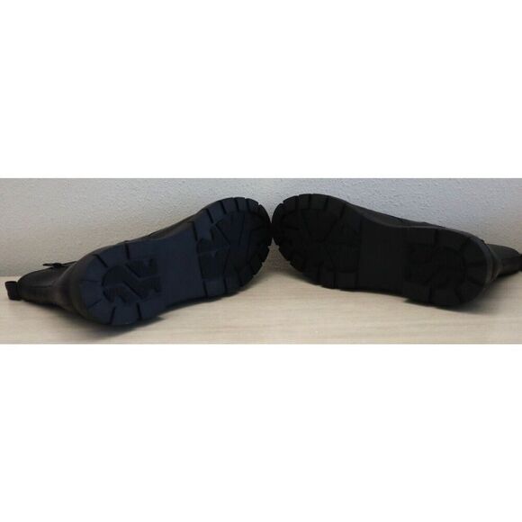 Madden Girl Women's Sz 10M Black Gwinn Side Zip Ankle High Lace-Up Combat Boots - Picture 4 of 10